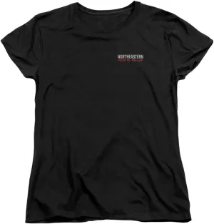 Northeastern University Official School of Law Left Chest Logo Women's T Shirt