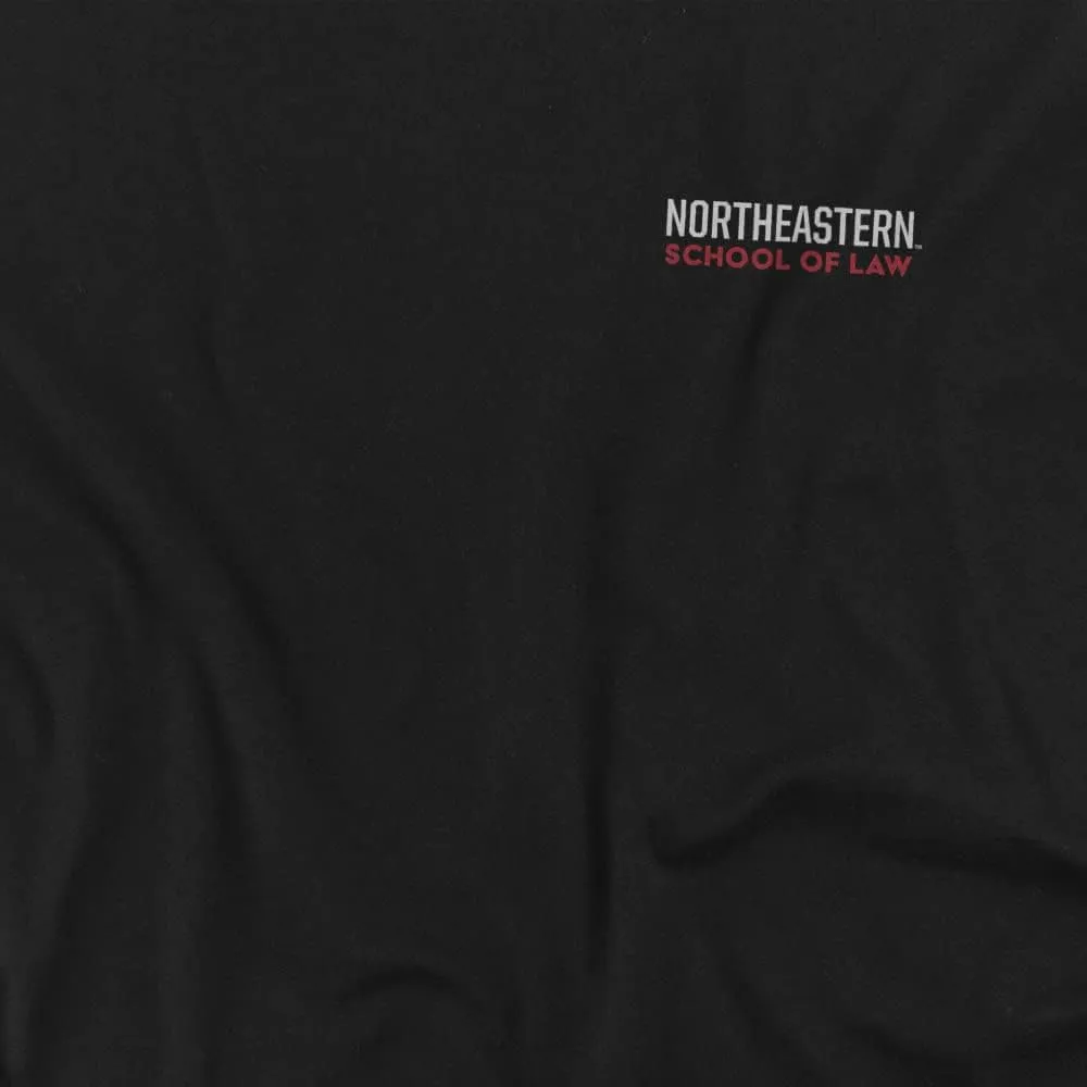 Northeastern University Official School of Law Left Chest Logo Women's T Shirt
