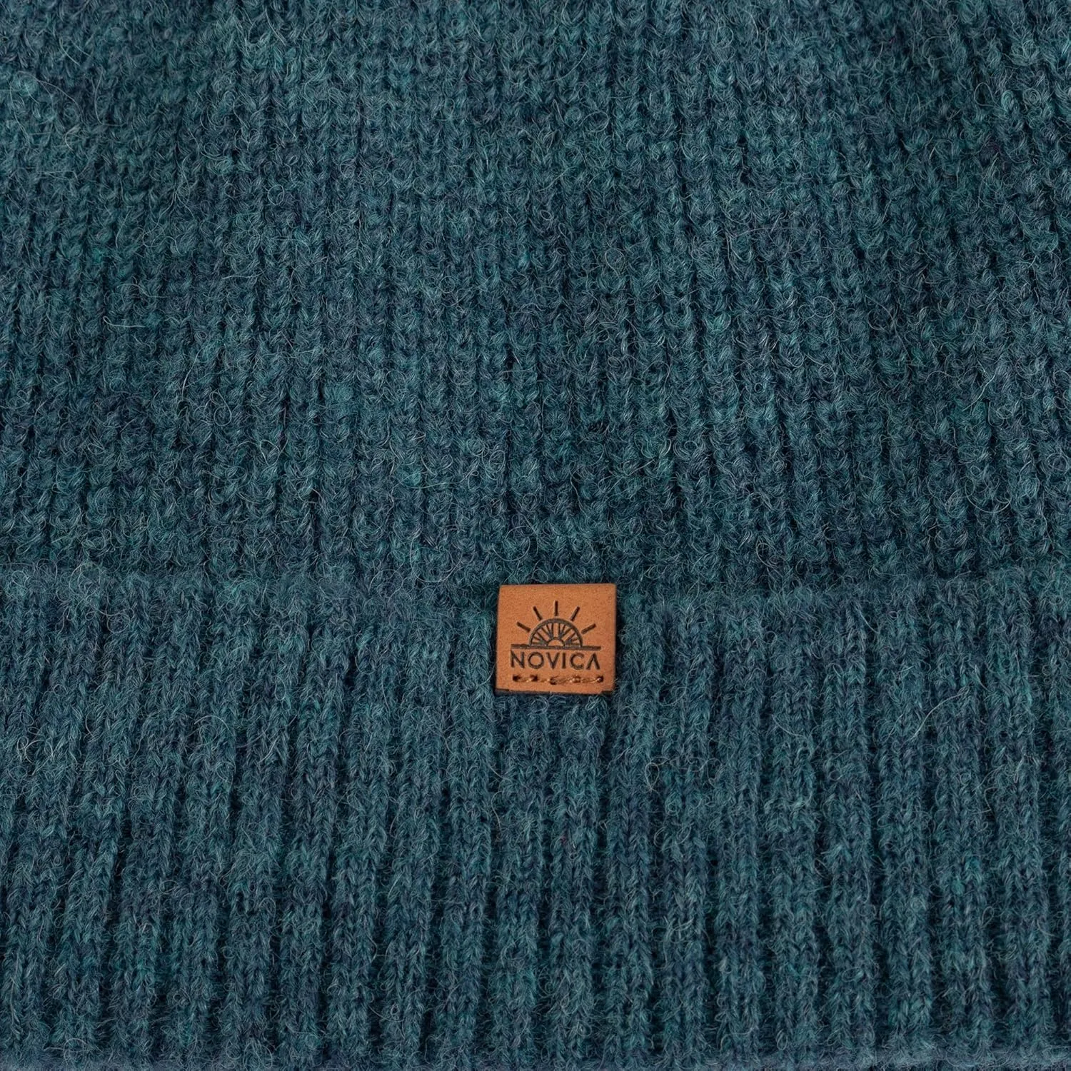 NOVICA Unisex Fall Winter Soft Alpaca Wool Blend Knit Beanie Hat