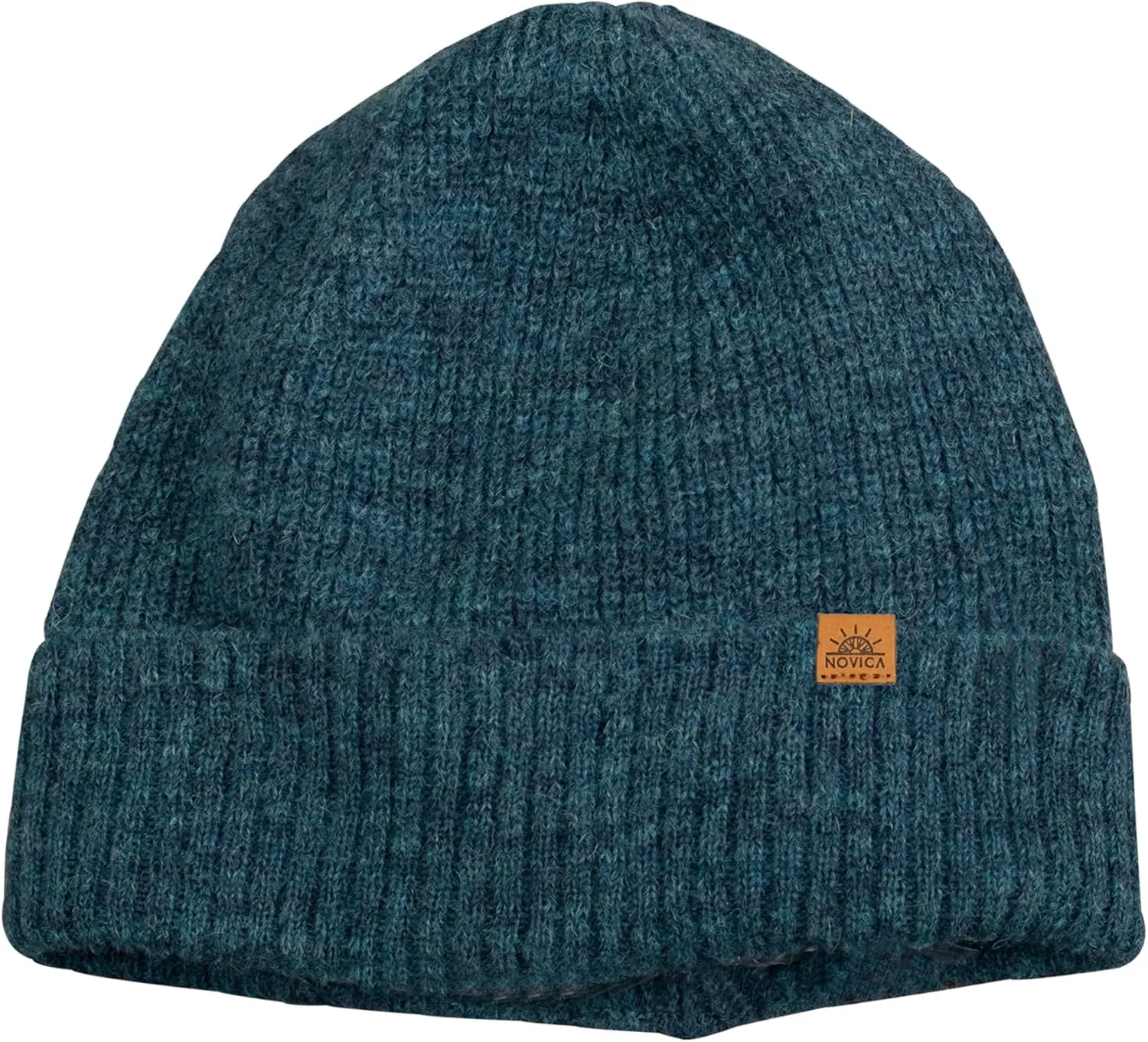 NOVICA Unisex Fall Winter Soft Alpaca Wool Blend Knit Beanie Hat