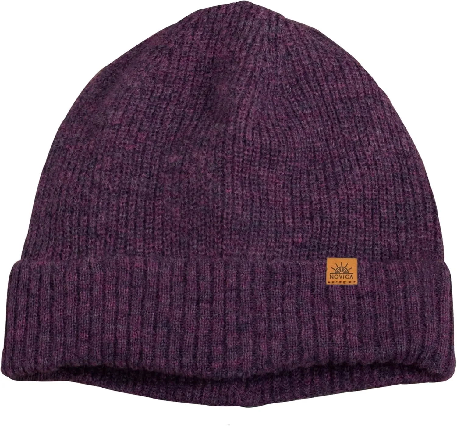 NOVICA Unisex Fall Winter Soft Alpaca Wool Blend Knit Beanie Hat
