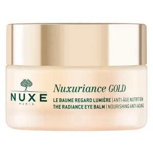 NUXE Nuxuriance Gold Radiance Eye Cream with Hyaluronic Acid & Botanical Extracts. Under Eye Anti-Aging Treatment for Wrinkles, Puffiness & Bags, 0.51 oz