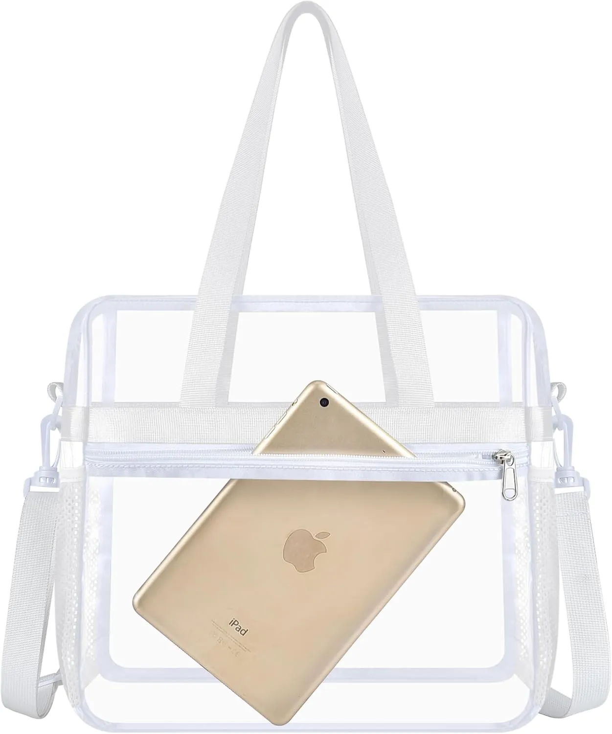 Oraben Clear Tote Bag Clear Bag Stadium Approved 12x6x12 Stadium Bag for Work, Sports Games,Gym