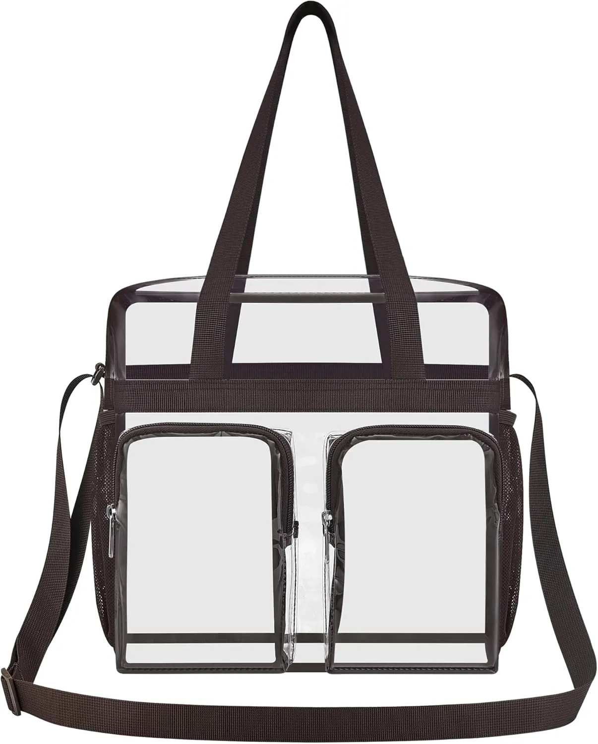 Oraben Clear Tote Bag Clear Bag Stadium Approved 12x6x12 Stadium Bag for Work, Sports Games,Gym