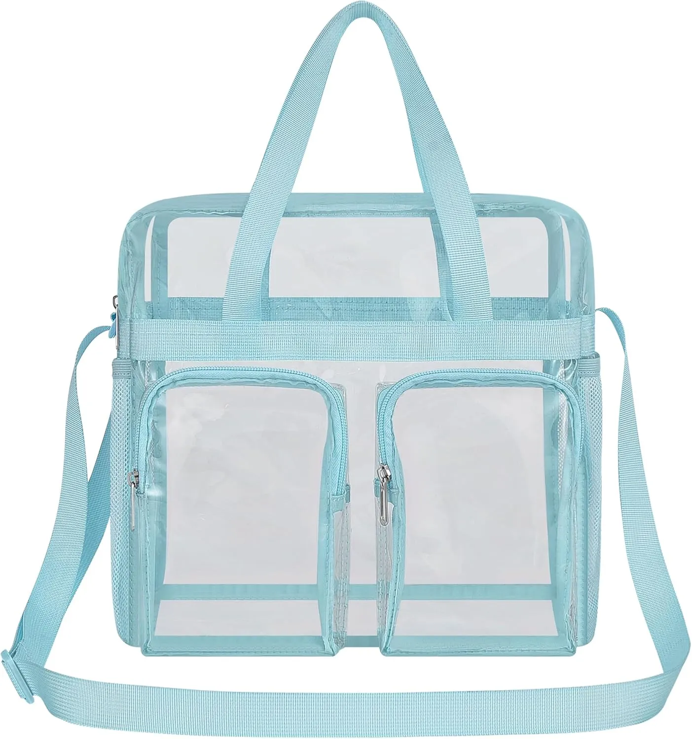 Oraben Clear Tote Bag Clear Bag Stadium Approved 12x6x12 Stadium Bag for Work, Sports Games,Gym
