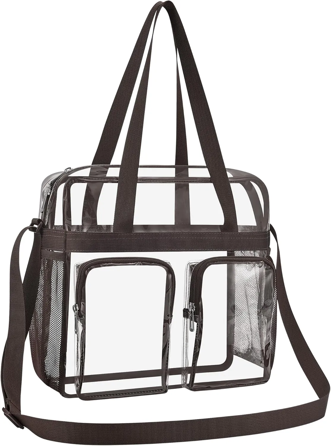 Oraben Clear Tote Bag Clear Bag Stadium Approved 12x6x12 Stadium Bag for Work, Sports Games,Gym