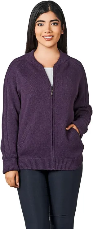 Original Mister Rogers Zip-Up Cardigans for Women | 100% Alpaca Wool