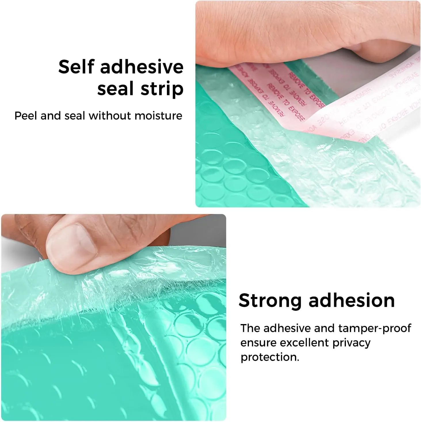 Pack of 25 ToneSpac Poly Bubble Mailers Padded Envelopes Shipping Bags with Waterproof and Self Seal Stripe (Purple White Pink Red Teal, #0, 7x10 inch)