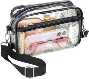 PACKISM Clear Bag for Stadium Events - Clear Purses for Women Stadium Crossbody Concert Bag for Game Day， Sports, Festival