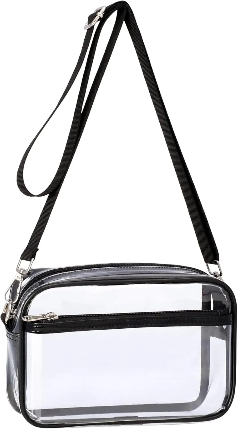 PACKISM Clear Bag for Stadium Events - Clear Purses for Women Stadium Crossbody Concert Bag for Game Day， Sports, Festival