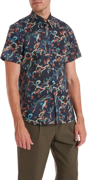 Paul Smith Men's Short Sleeve Floral Button Down