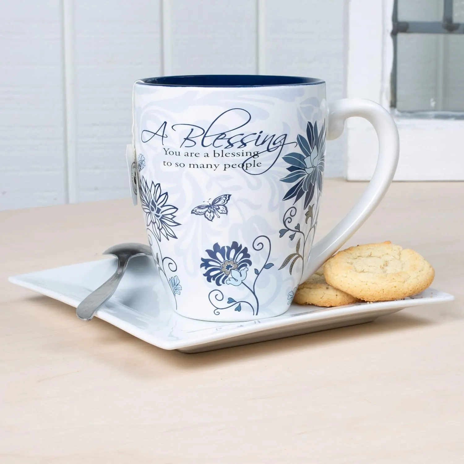 Pavilion Gift Company Blessing Ceramic Mug, 17-Ounce, Mark My Words,Multicolored
