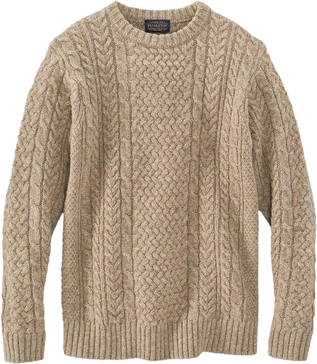 PENDLETON Men's Shetland Fisherman Sweater