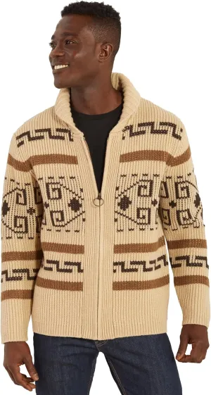 PENDLETON The Original Westerley, Cardigan Sweater with Zipper, 100% Virgin Wool