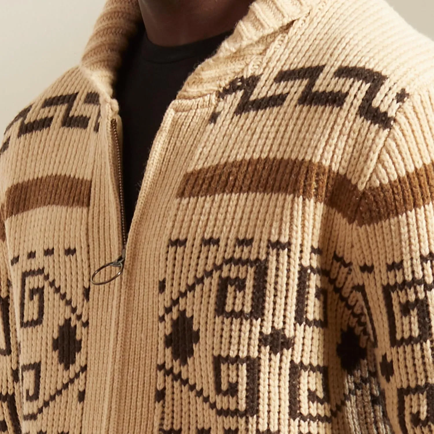 PENDLETON The Original Westerley, Cardigan Sweater with Zipper, 100% Virgin Wool