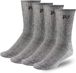 People Socks Men's Women's Merino wool crew socks 4 pairs 71% premium with Arch support Made in USA