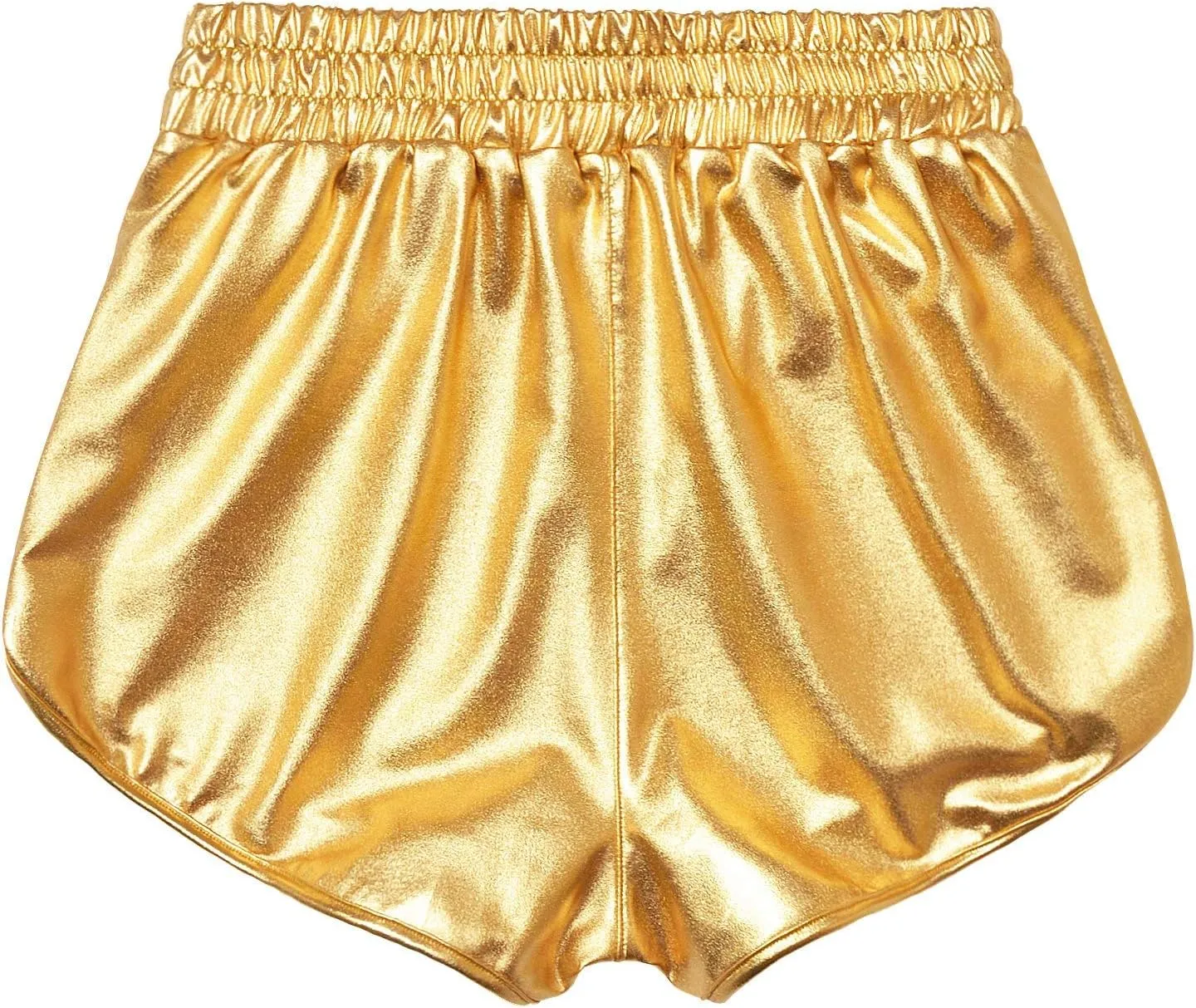 PESION Women's Metallic Shiny Shorts Sparkly Rave Hot Short Pants