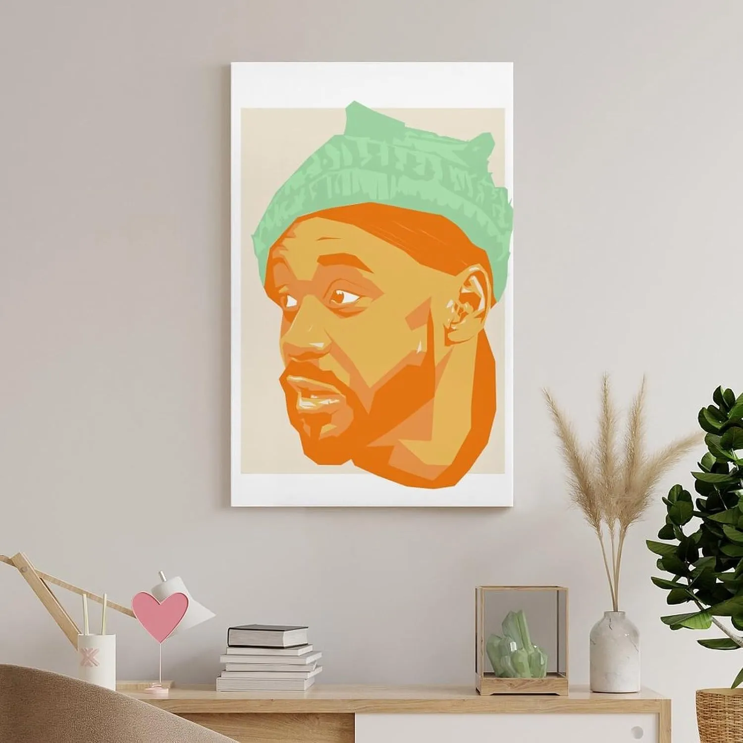 PFFLKPL Ghostface Killah Hip Hop Canvas Poster Bedroom Decor Sports Landscape Office Room Decor Gift Unframe-style16x24inch(40x60cm)