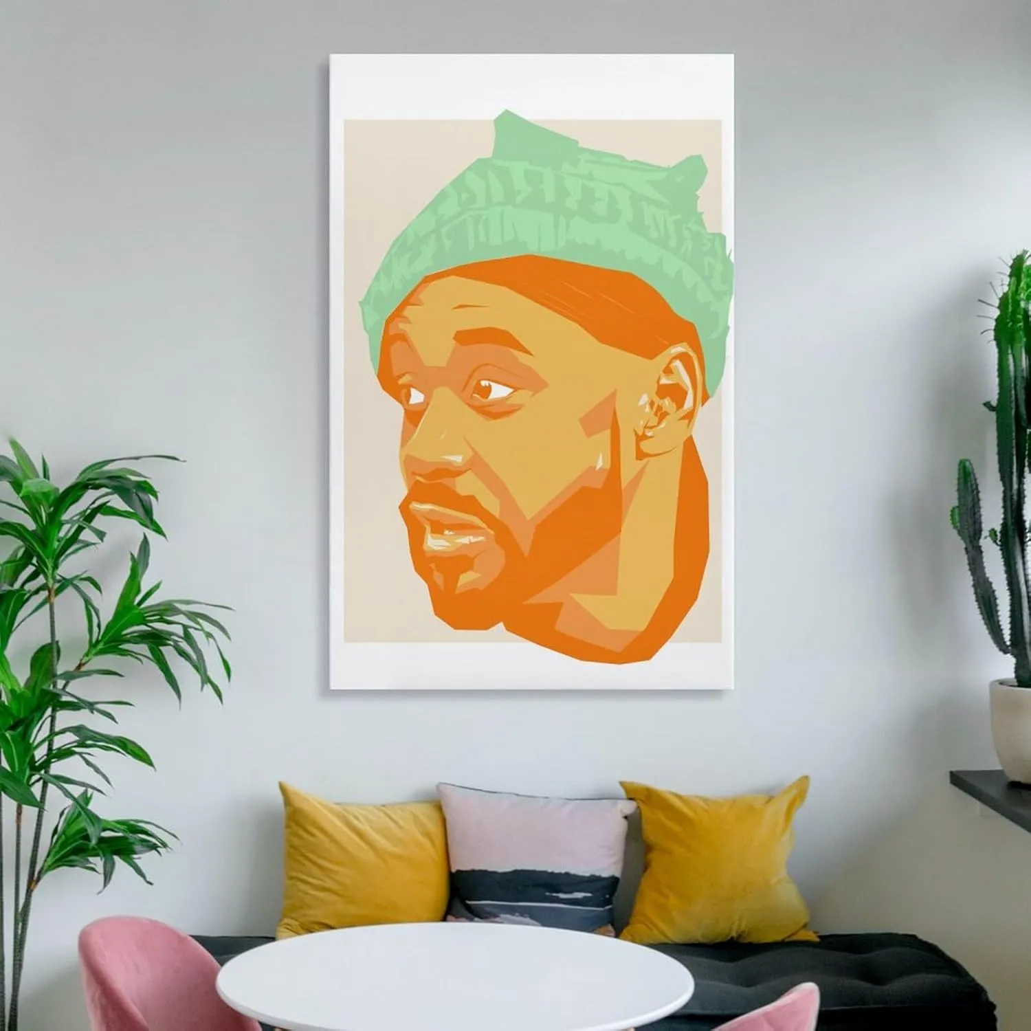 PFFLKPL Ghostface Killah Hip Hop Canvas Poster Bedroom Decor Sports Landscape Office Room Decor Gift Unframe-style16x24inch(40x60cm)