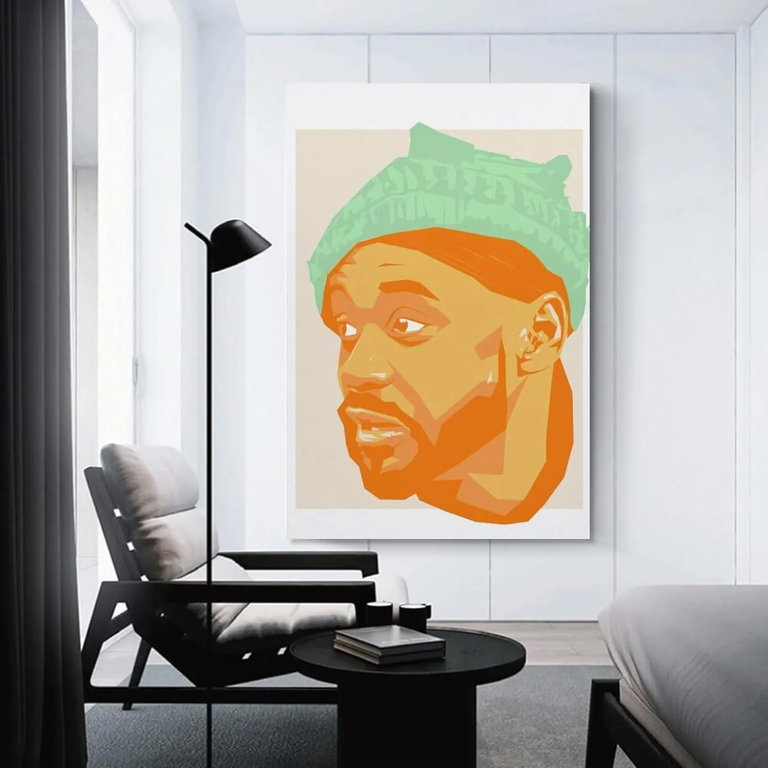 PFFLKPL Ghostface Killah Hip Hop Canvas Poster Bedroom Decor Sports Landscape Office Room Decor Gift Unframe-style16x24inch(40x60cm)
