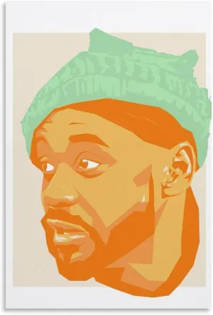 PFFLKPL Ghostface Killah Hip Hop Canvas Poster Bedroom Decor Sports Landscape Office Room Decor Gift Unframe-style16x24inch(40x60cm)