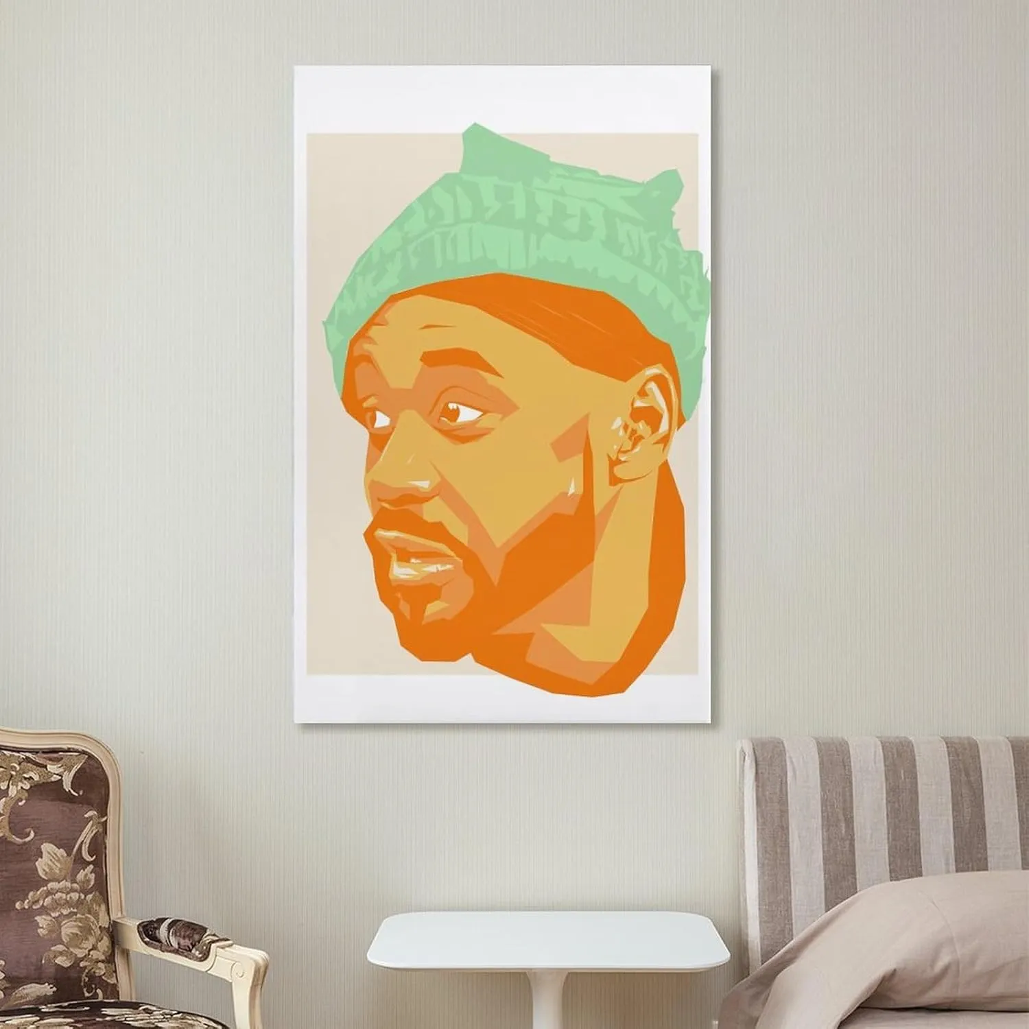 PFFLKPL Ghostface Killah Hip Hop Canvas Poster Bedroom Decor Sports Landscape Office Room Decor Gift Unframe-style16x24inch(40x60cm)