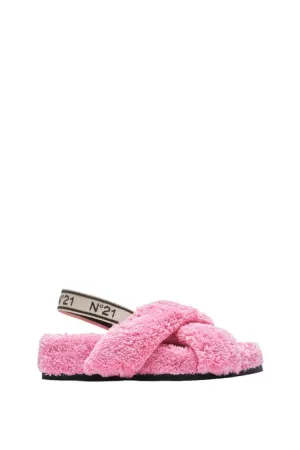 Pink Fluffy Sandals
