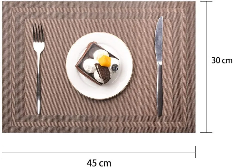 Place Mmats for Table，Placemats, Placemats Placemats for Dining Table Set of 6,Easy to Clean,Non Slip Heat-Resistant Washable Kitchen Dinner Mats,Rectangle Wipeable Table Mats(Gray)