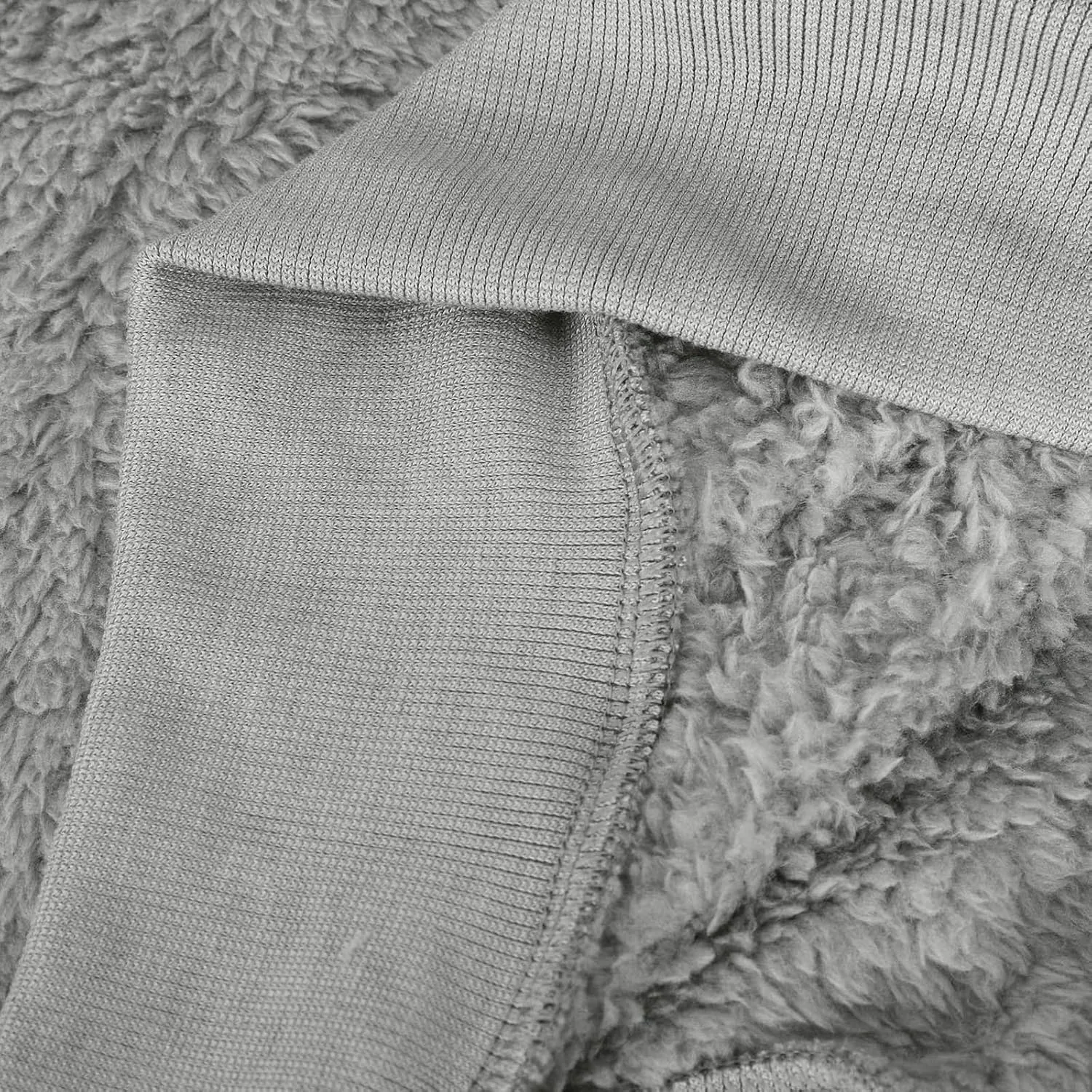 Plus Size Fuzzy Fleece Jacket For Women Faux Fur Sherpa Coat Casual Loose Zip Up Hooded Shearling Jackets Outwear