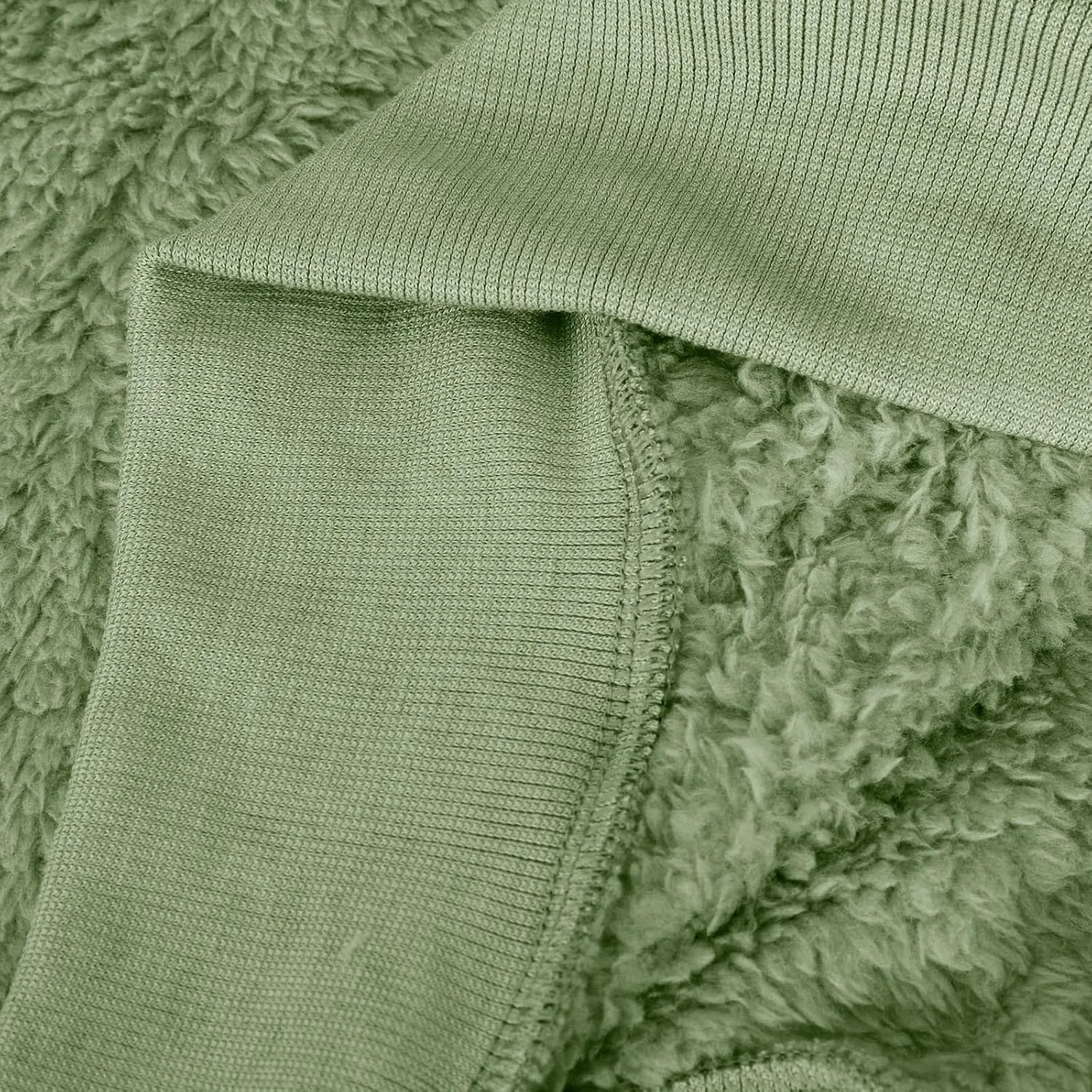 Plus Size Fuzzy Fleece Jacket For Women Faux Fur Sherpa Coat Casual Loose Zip Up Hooded Shearling Jackets Outwear