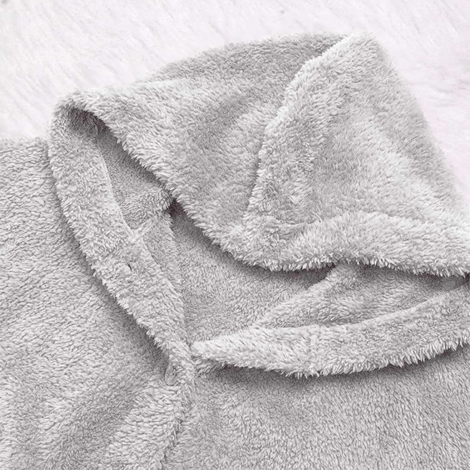 Plus Size Sherpa Tops For Women Casual Loose Button Down Hooded Fuzzy Fleece Jackets Warm Winter Loungewear
