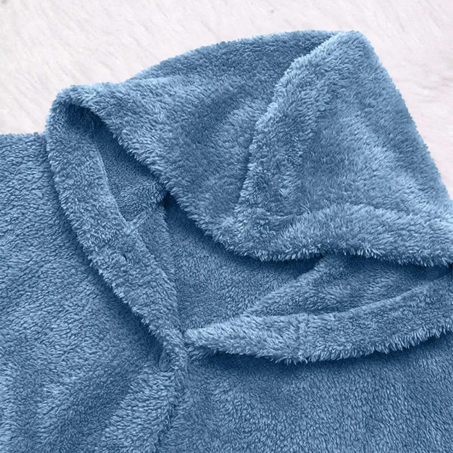 Plus Size Sherpa Tops For Women Casual Loose Button Down Hooded Fuzzy Fleece Jackets Warm Winter Loungewear