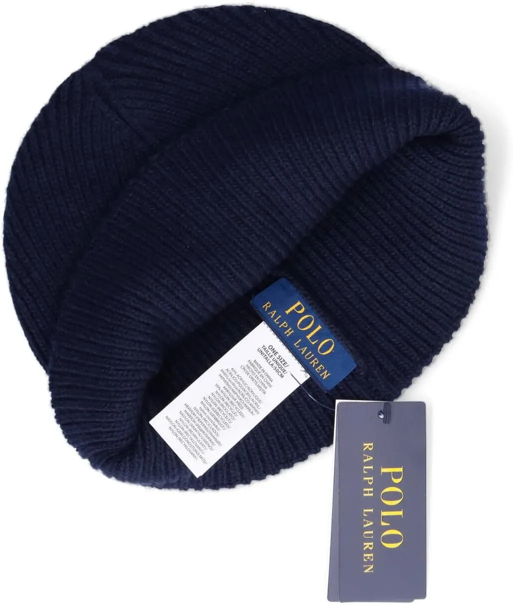 Polo Ralph Lauren Men's Solid Flag Bear Beanie