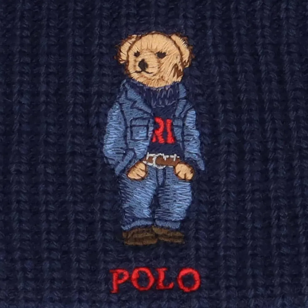 Polo Ralph Lauren Men's Solid Flag Bear Beanie