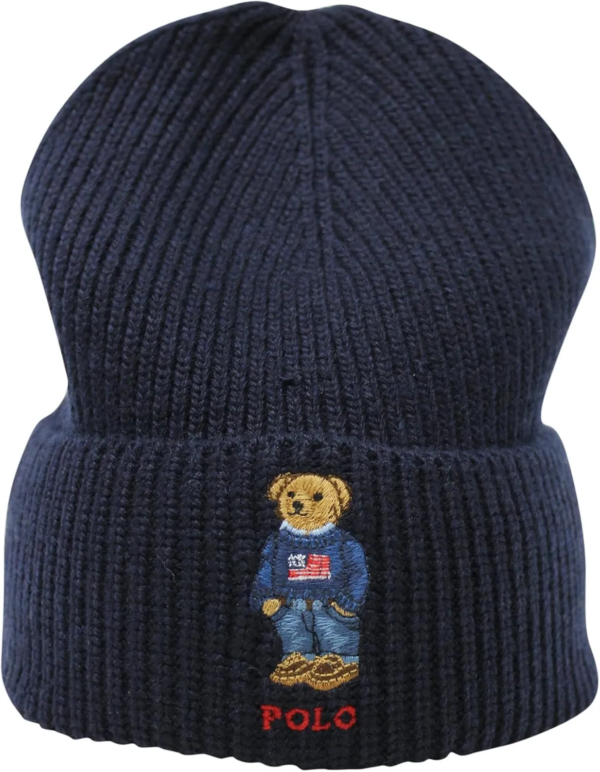 Polo Ralph Lauren Men's Solid Flag Bear Beanie