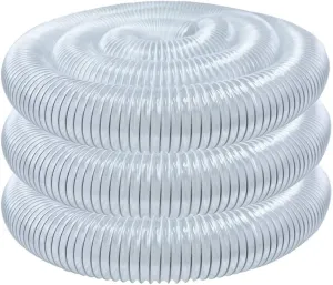POWERTEC 5" x 20' Dust Collection Hose, 5 Inch Dust Collector Hose for Woodworking and Wood Shop Dust Collection System (70266)