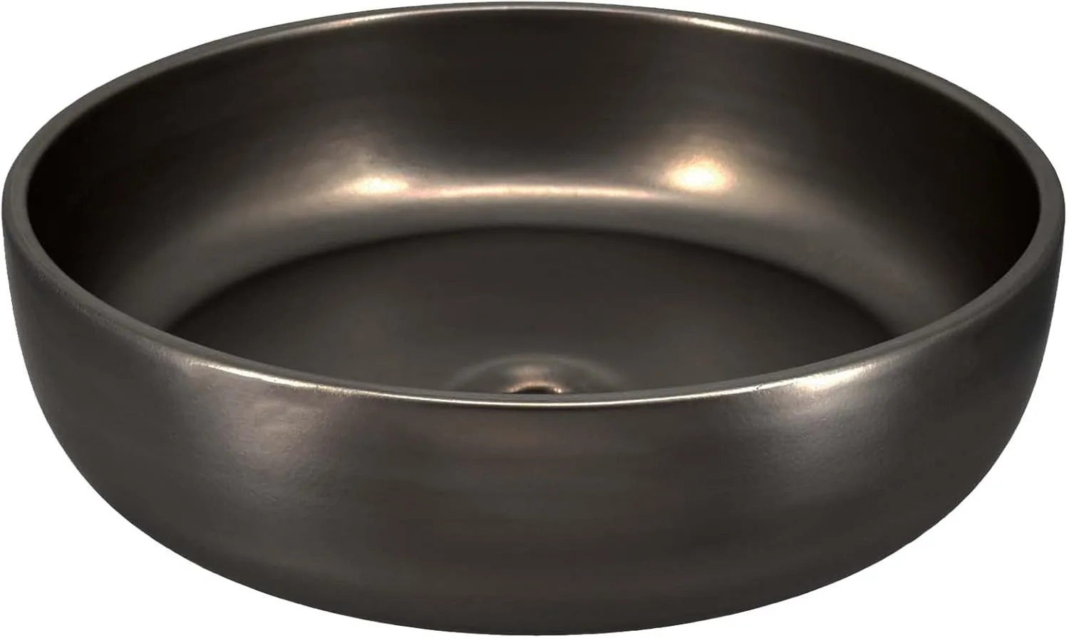 Precious Metals Bathroom Sink With Gunmetal Finish PML1616-M