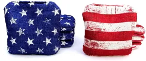 Professional Dual Sided Cornhole Bags- 16 oz 6x6 w/Premium Resin Fill - Official Tournament Slide/Stick Pro Bean Bags - Regulation/Approved