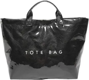 PVC The Tote Bag for Women - Plastic Large Tote Bag Hobo Handbag Letters Print Ladies Clear Top Handle Bag