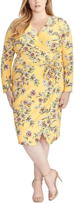 RACHEL Rachel Roy Women's Plus Size Darcie Printed Jersey Dress