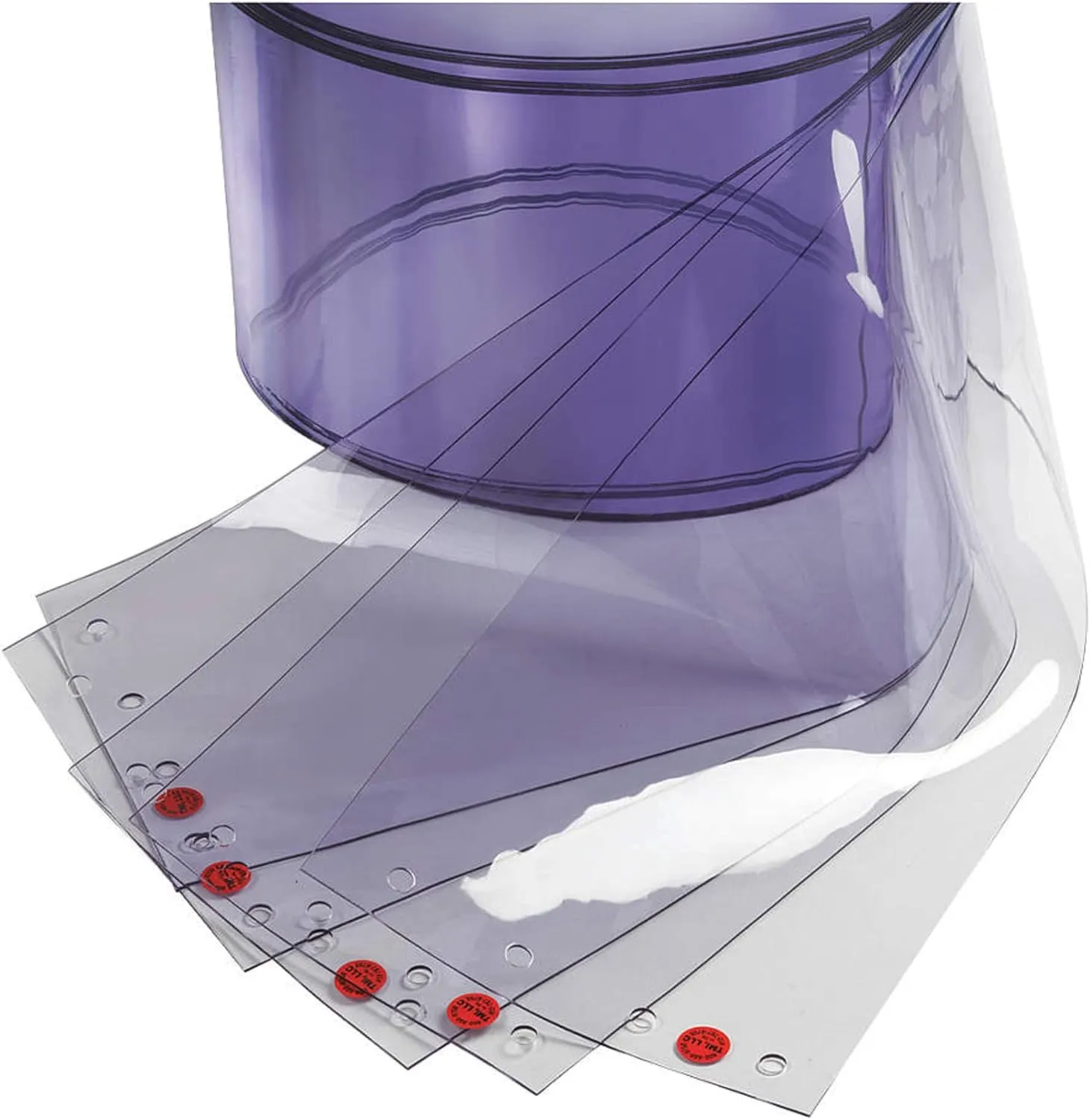 Replacement Strips, 8", Clear, PVC, PK5