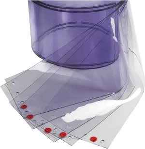 Replacement Strips, 8", Clear, PVC, PK5