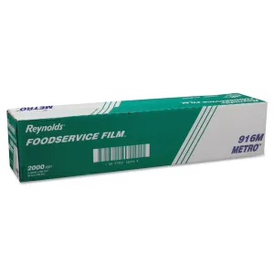 Reynolds Wrap 916M Metro Light-Duty PVC Film Roll w/Cutter Box, 24" x 2000 ft, Clear