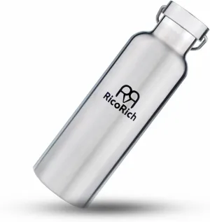 RicoRich Double Walled Vacuum Insulated Stainless Steel Sports Water Bottles,Travel Hydration Thermoses Bottle,BPA Free,26oz(750ml)(Silver)
