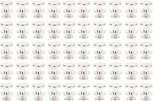 Rivet, Easy to Install 50 Set Exquisite Craftsmanship Metal Screwback Stud Set for Bags Shoes Belts Jackets (Silver)