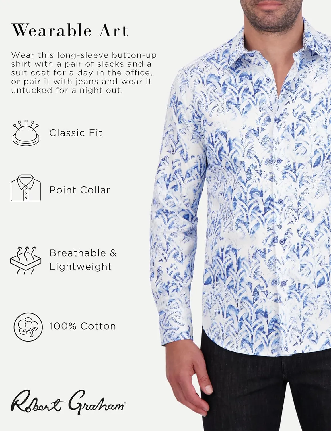 Robert Graham Men's Killimore Long-Sleeve Button-Down Shirt