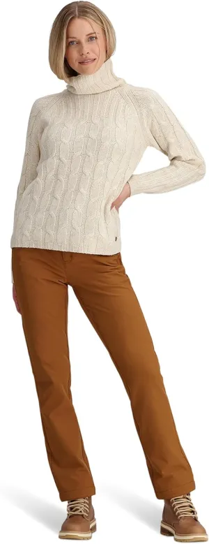 Royal Robbins Baylands Cable Turtleneck Ivory Heather LG