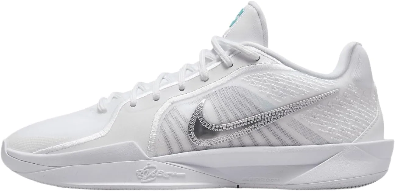 Sabrina 2 Basketball Shoes (FQ2174-101, White/Summit White/Glacier Blue/Metallic Silver) Size 11