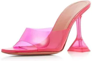 Scaoruki Fashion Women Clear Pumps Slip on D Orsay Shoes