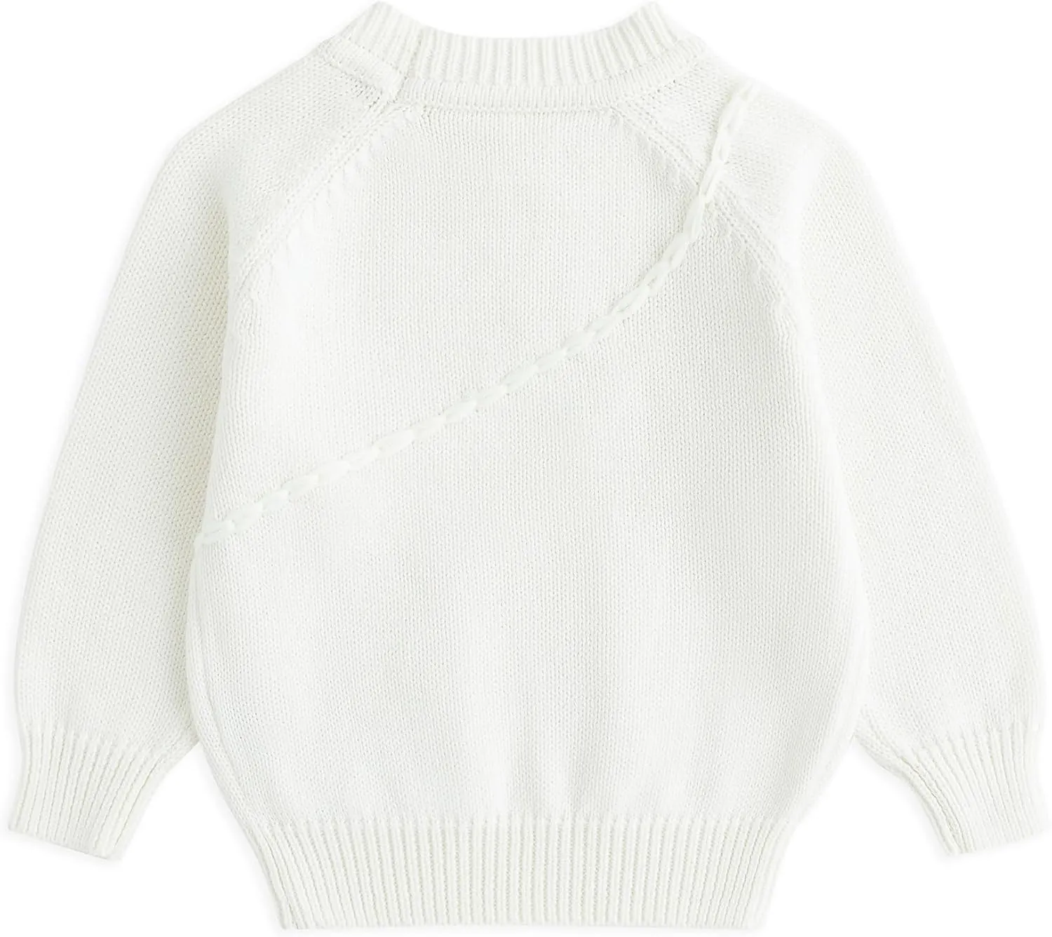 Simplee kids Baby Sweater with Bear in The Pocket Hand Crocheted Pullover Sweater Knit Toddler Clothes for Winter and Fall
